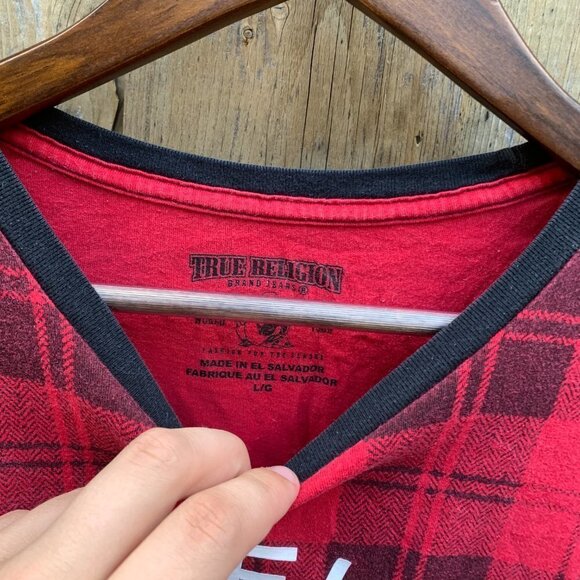 True Religion BIG LOGO T Shirt Large - Picture 2 of 3